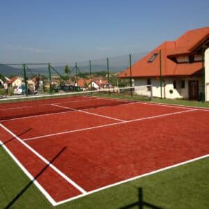 Court de tennis gazon synthetique 20 mm