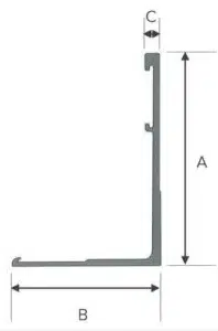 Dimension bordure de jardin en aluminium Styl'Green