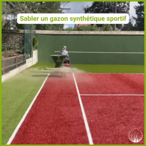 Sabler un gazon synthétique sportif