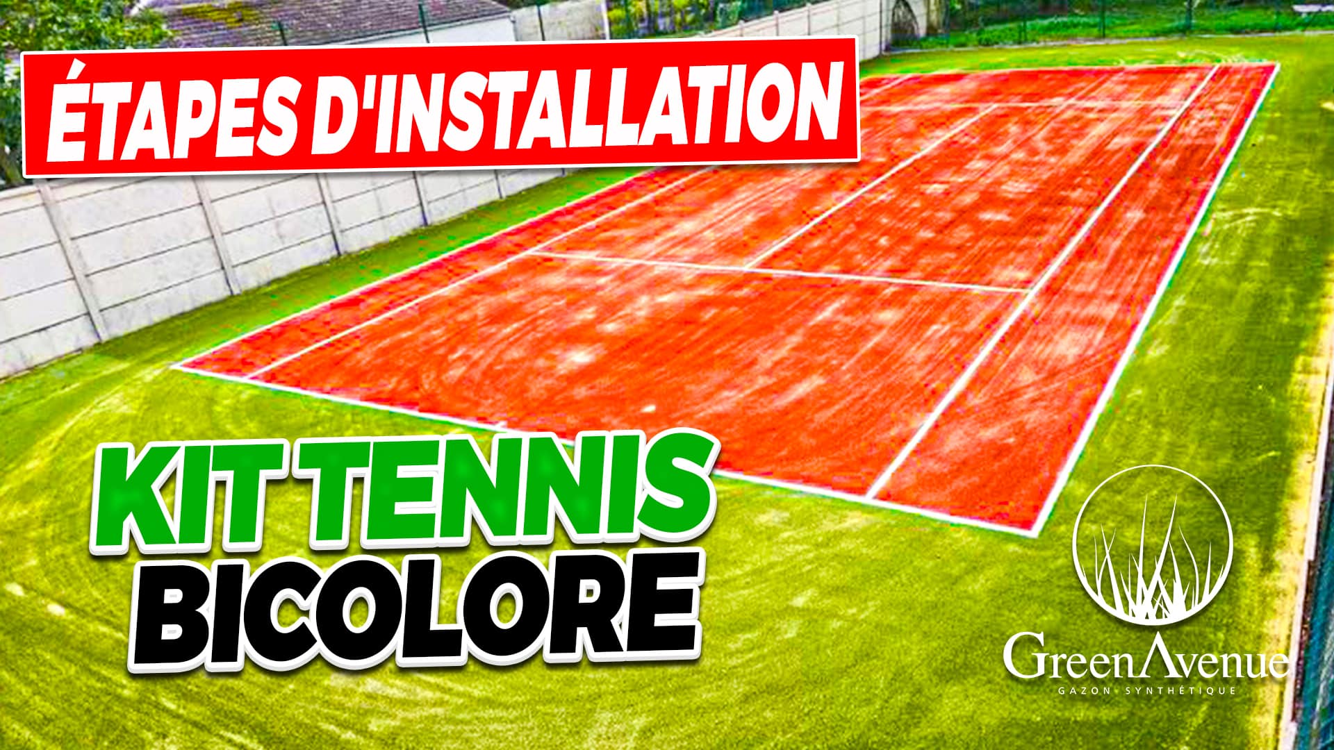 Vignette YouTube gazon synthétique kit Tennis Green Avenue